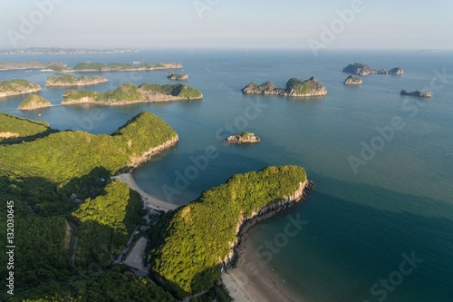 Ha Long Bay Cat Ba Vietnam Aerial Drone Photo