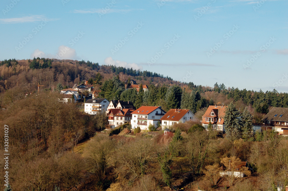 Travel Getrmanii. German Village, a small German town. German way of life, people, houses.