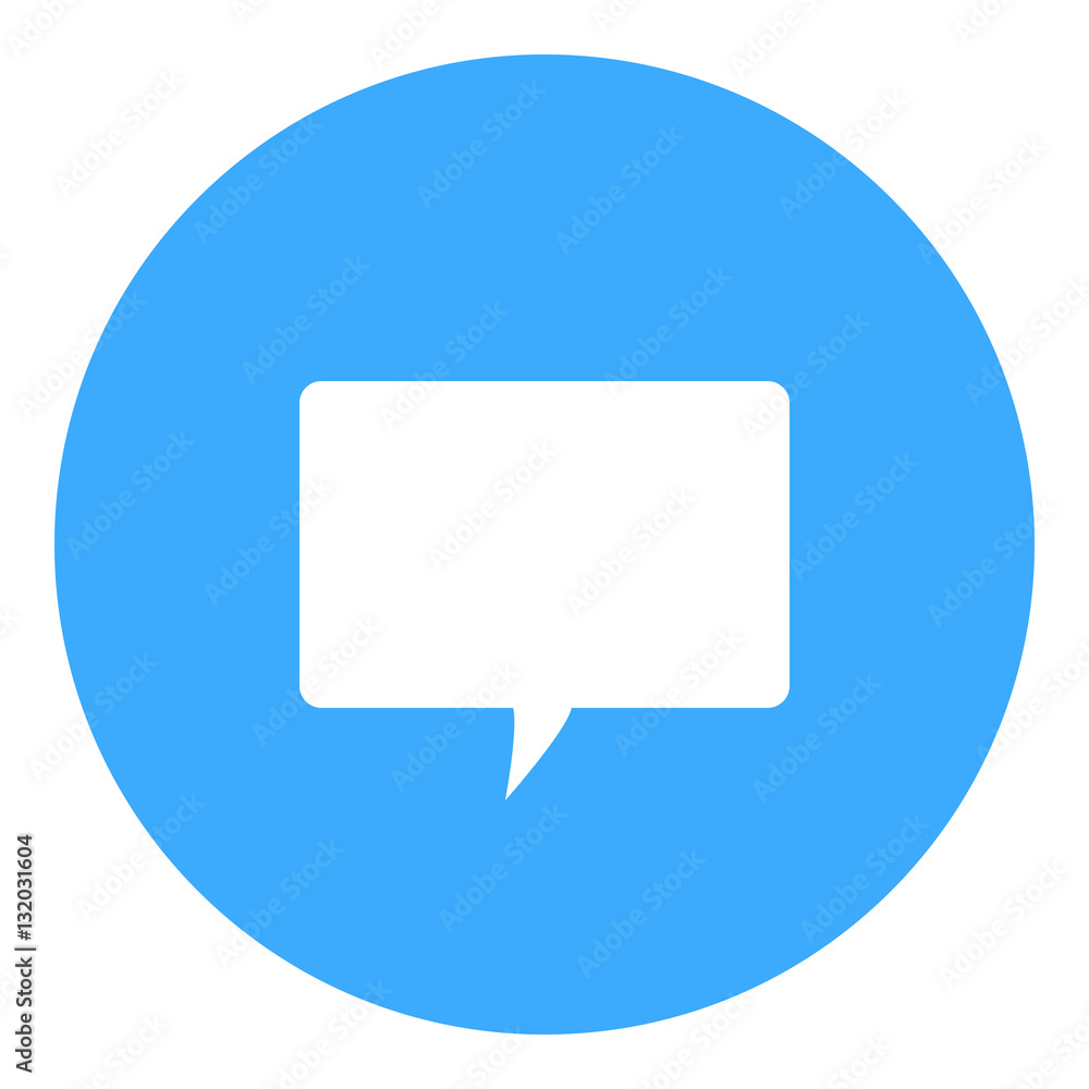 Blue Text Message Icon