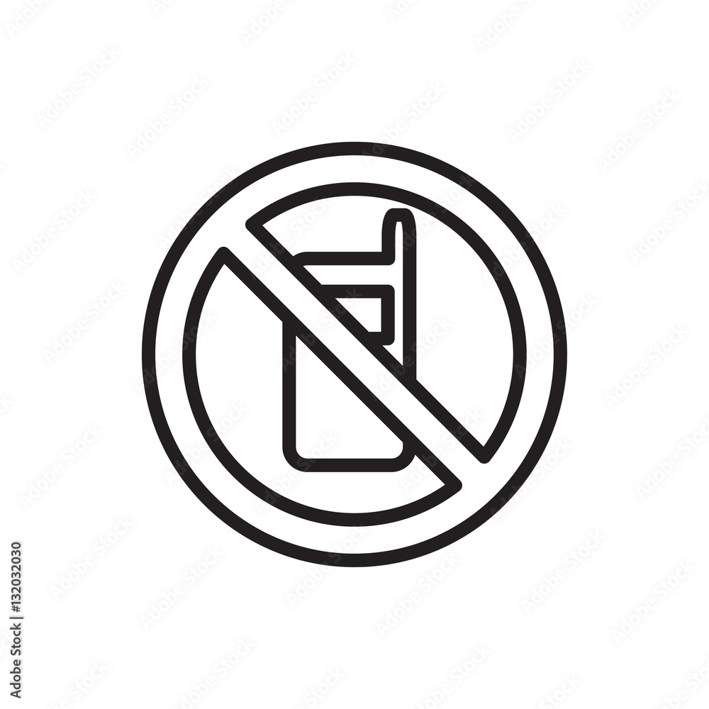 no phone icon illustration no phone icon illustration