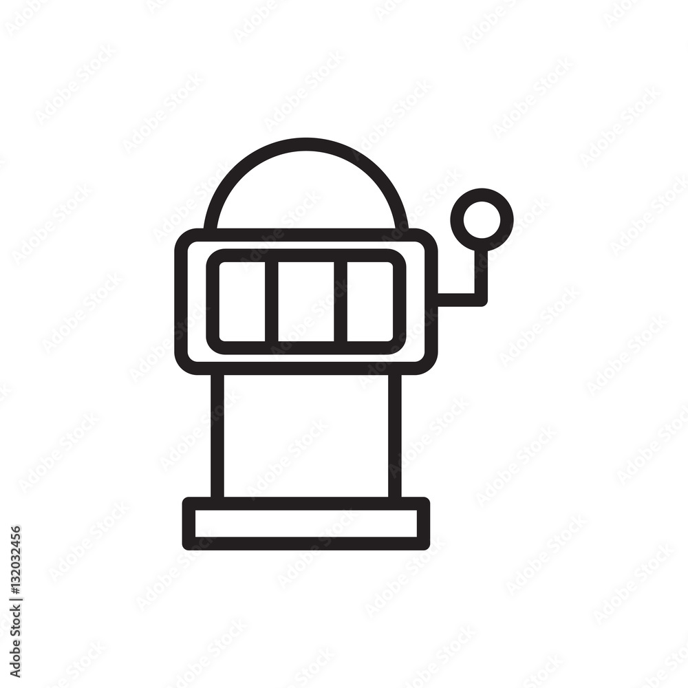 Slot machine icon illustration Slot machine icon illustration