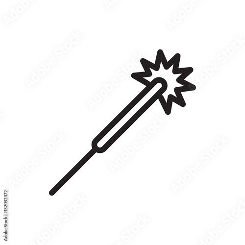 sparklers icon illustration