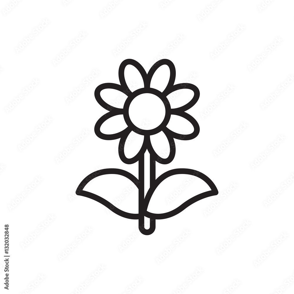 flower icon illustration