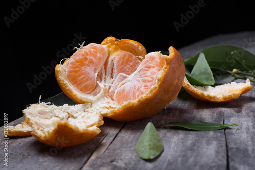 Ripe fresh tangerines