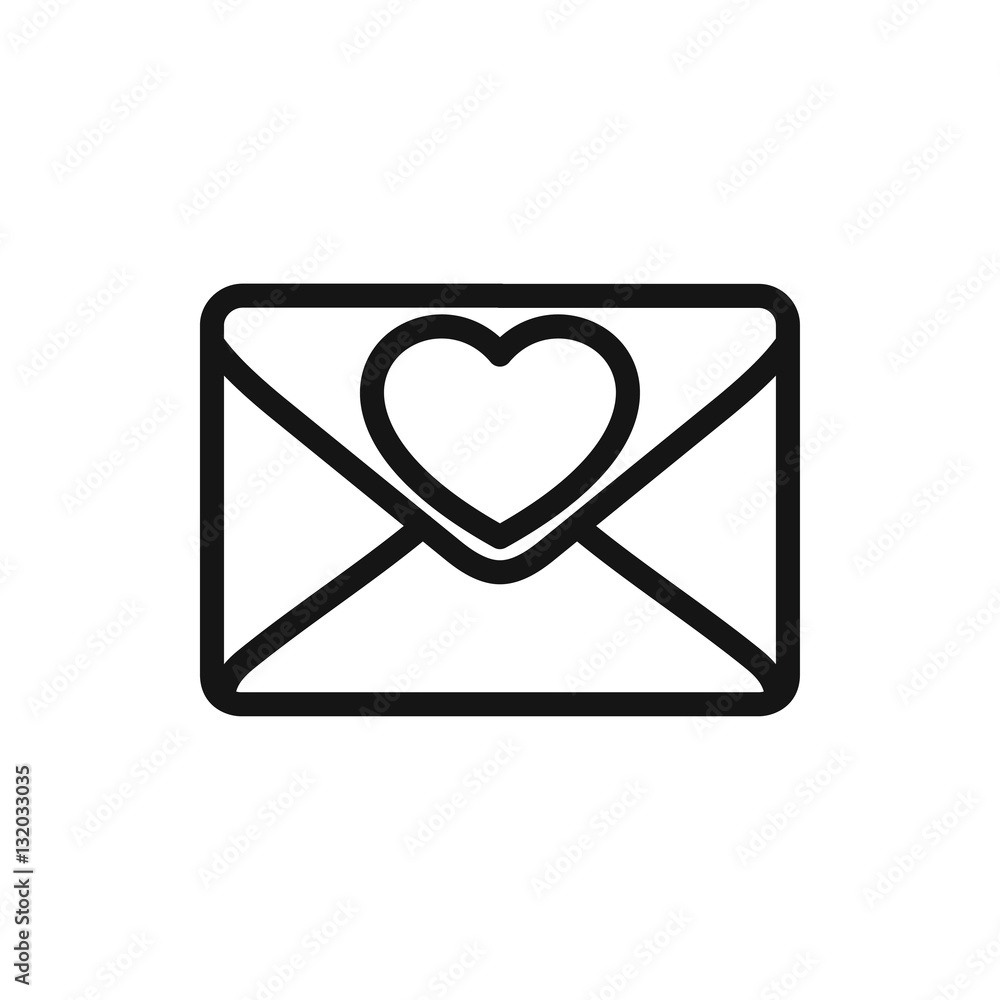 love letter icon illustration love letter icon illustration