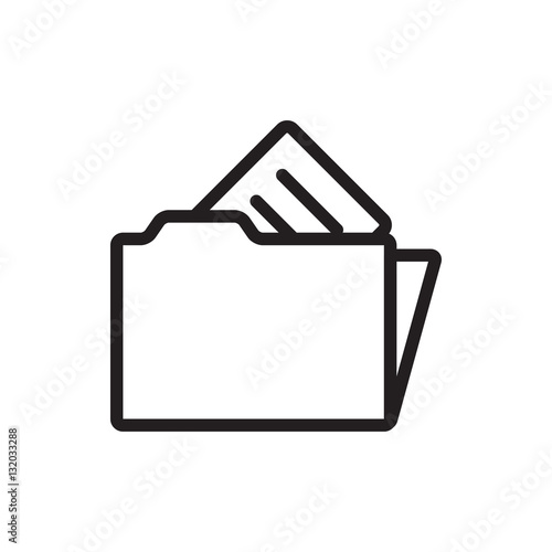 document in folder icon illustration