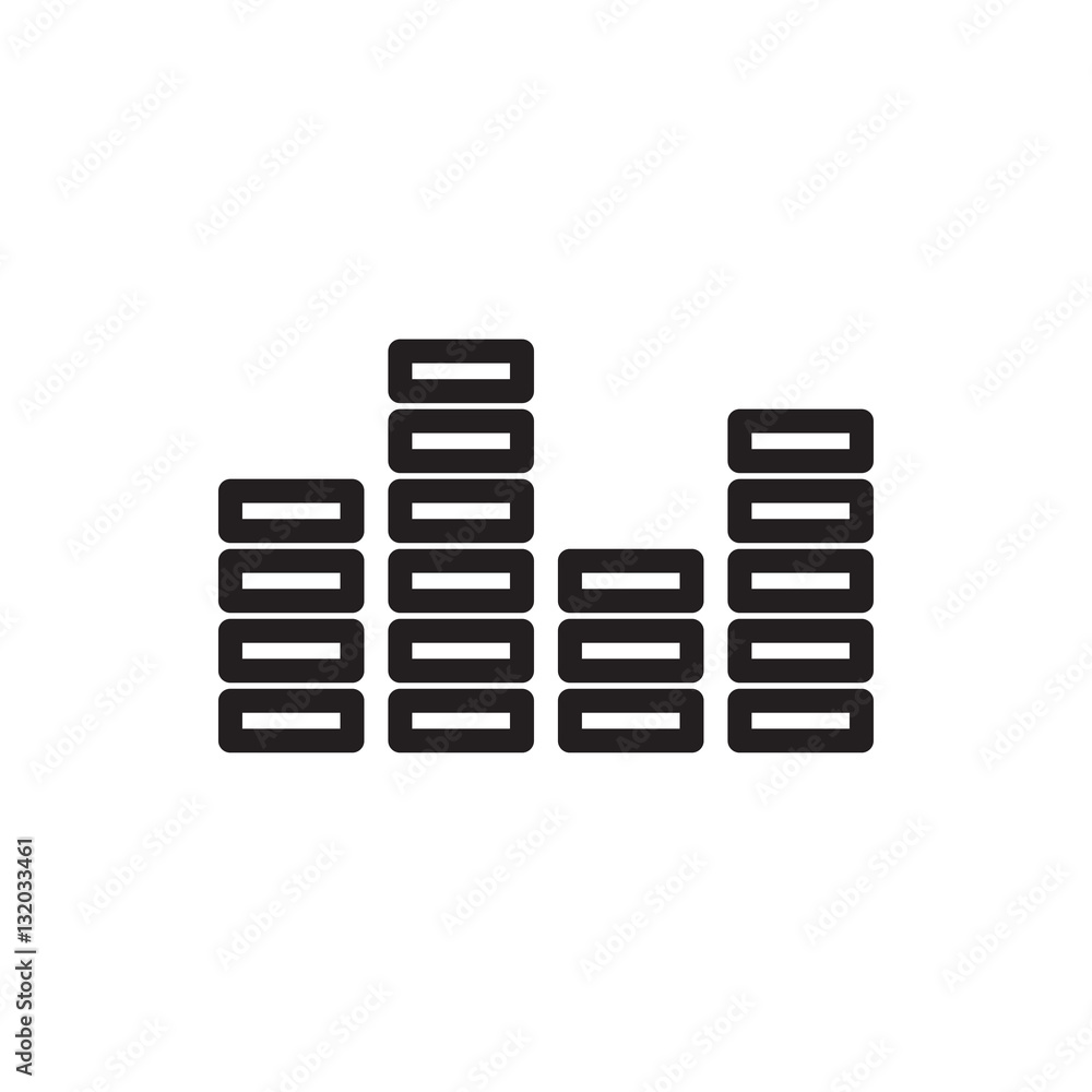 equalizer icon illustration equalizer icon illustration