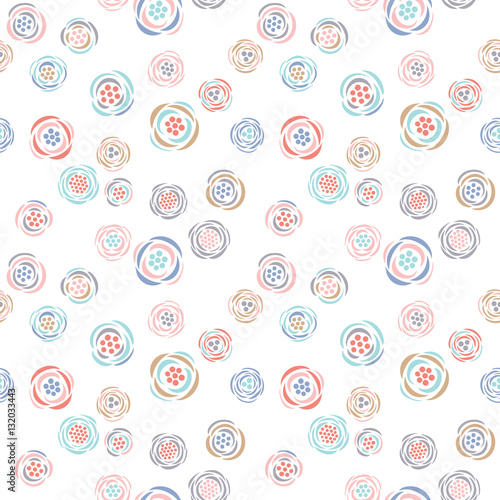 Colorful vector floral pattern