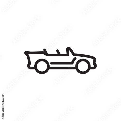 cabriolet icon illustration
