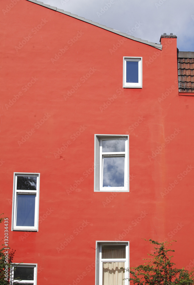 Wohnhaus, Hausmauer, Fenster