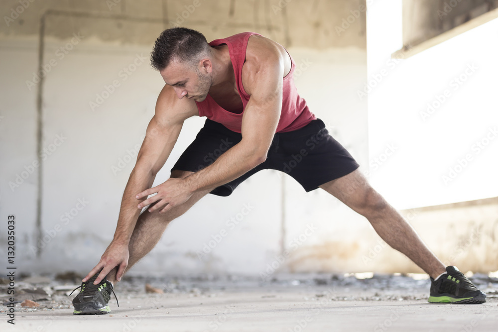 Fototapeta premium Training warm up