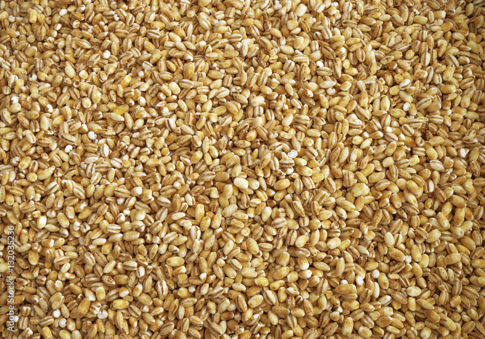 Pearl barley background or texture