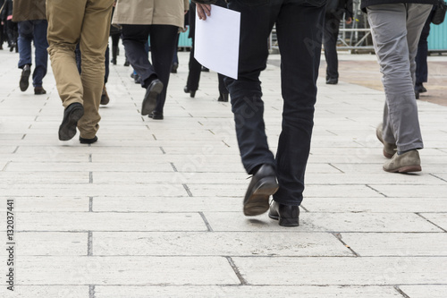 People walking