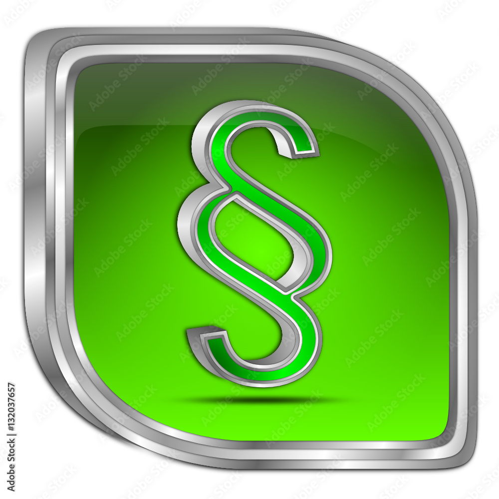 Law paragraph button - 3D illustration Law paragraph button - 3D illustration