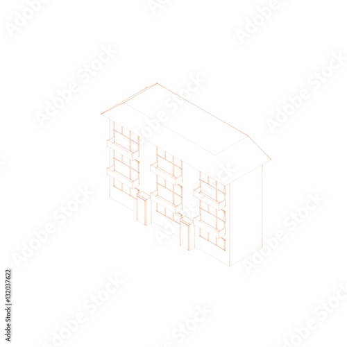 House. Isolated on white ba...