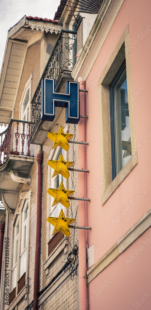 hotel four star sign hotel four star sign