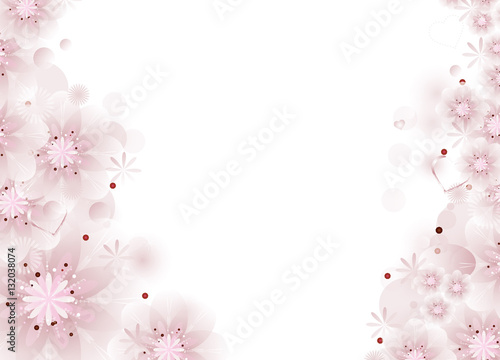 Hintergrund für Valentinstag- zarte rosa Blüten.