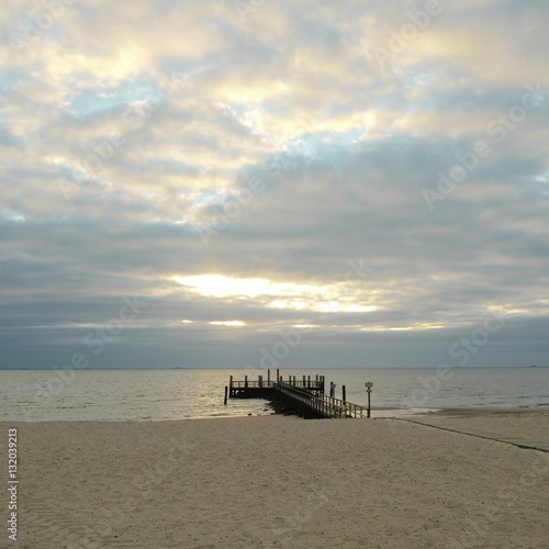 Wolkenstimmung   ber dem Wattenmeer