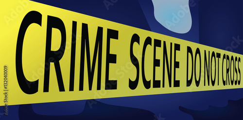 Crime scene vector