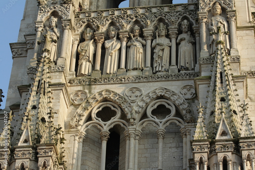 Fresque religieuse, Cathédrale Notre-Dame d'Amiens, France
