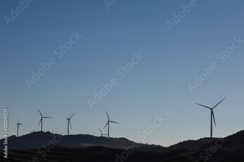 Wind turbine - renewable energy source - Parque eolico