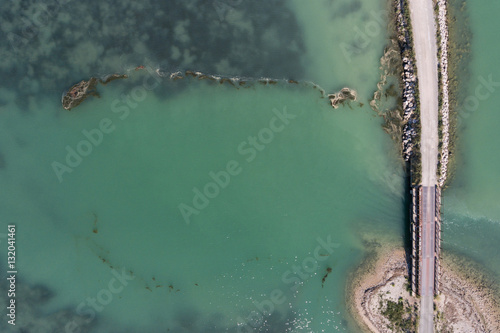 Adriatic sea Mirna river Antenal Tar Croatia Aerial Drone Photo