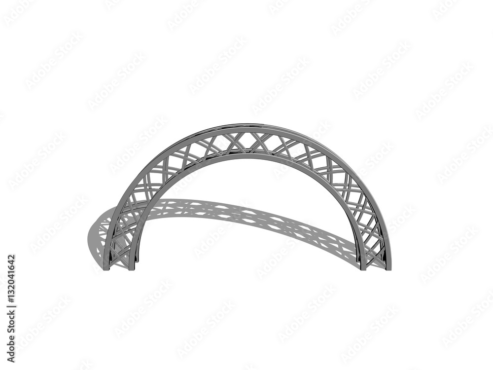 Naklejka premium Arch truss. Isolated on white background.Cartoon style.