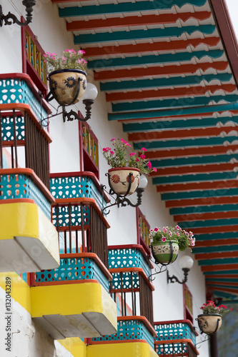 colourful balconies 