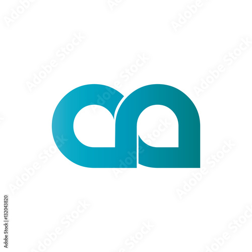 Initial Letter AA Rounded Lowercase Logo