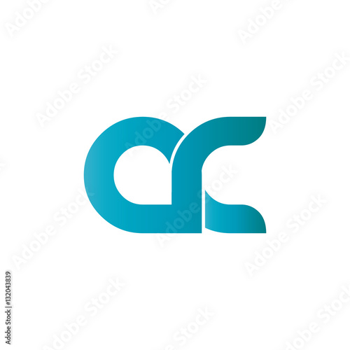 Initial Letter AC Rounded Lowercase Logo