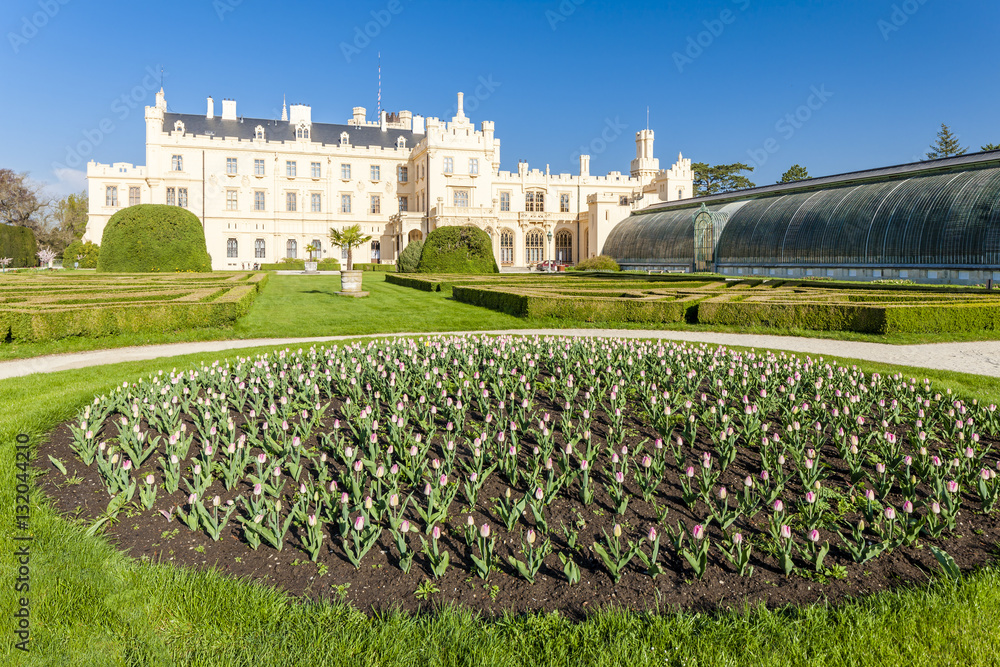 Lednice Palace with garden, Czech Republic