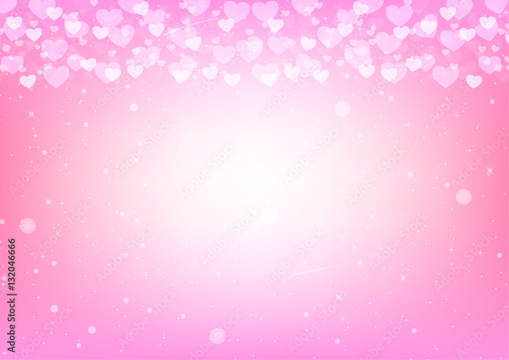 Pink background with hearts for valentines card vector design