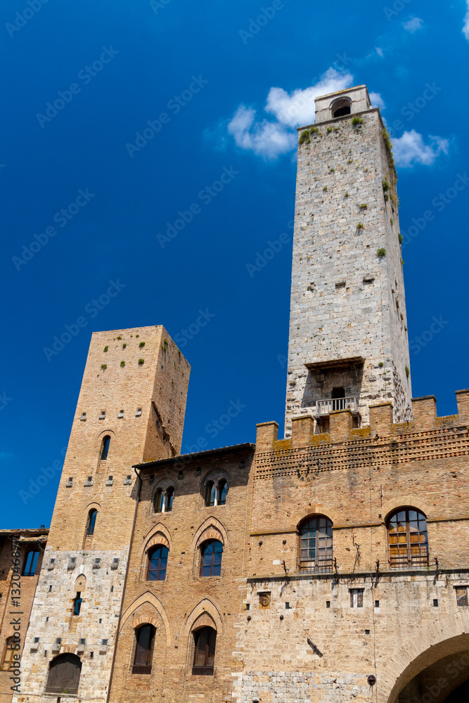 San Gimignano is an ancient town near Siena, Italy