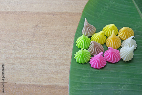 Aalaw or Alua, Thai traditional candy sweet dessert, photo