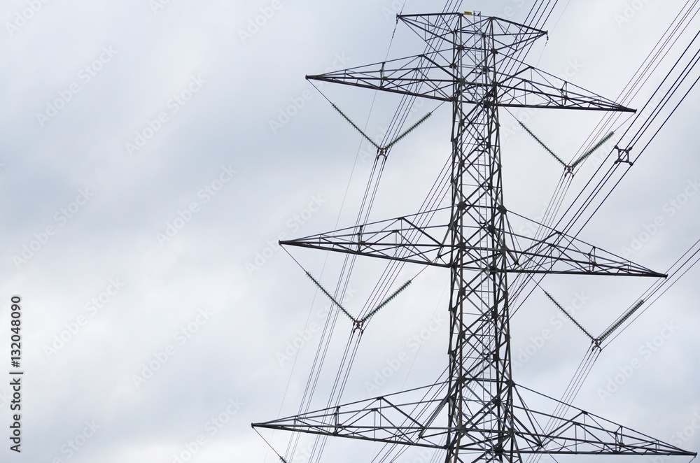 Electrical .Poles and power lines. Supply electricity to rural areas.
Electrical .Poles and power lines. Supply electricity to rural areas.