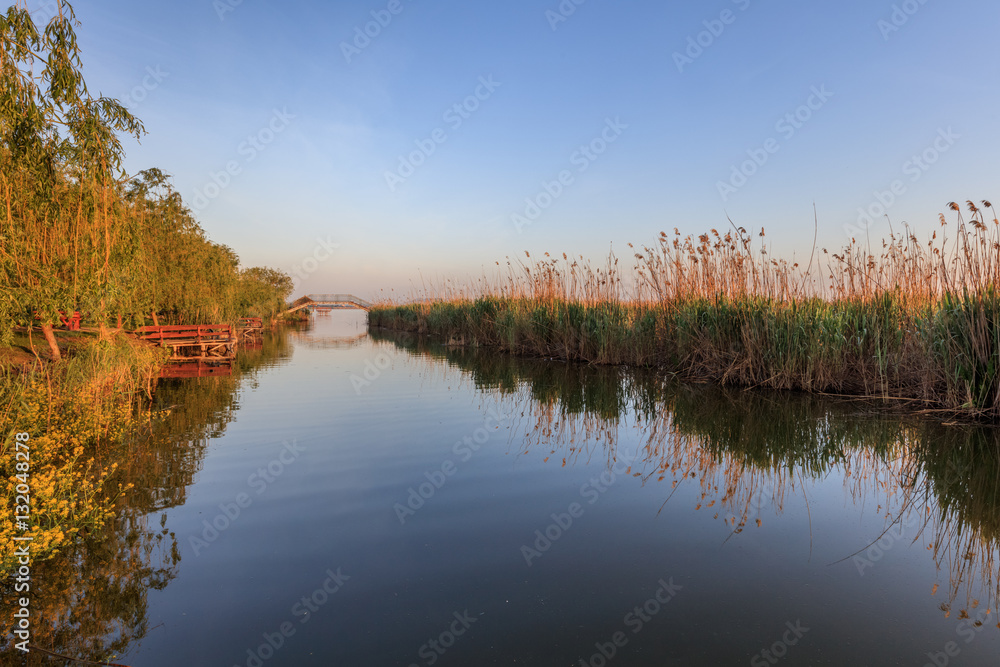 sunrise in Danube Delta