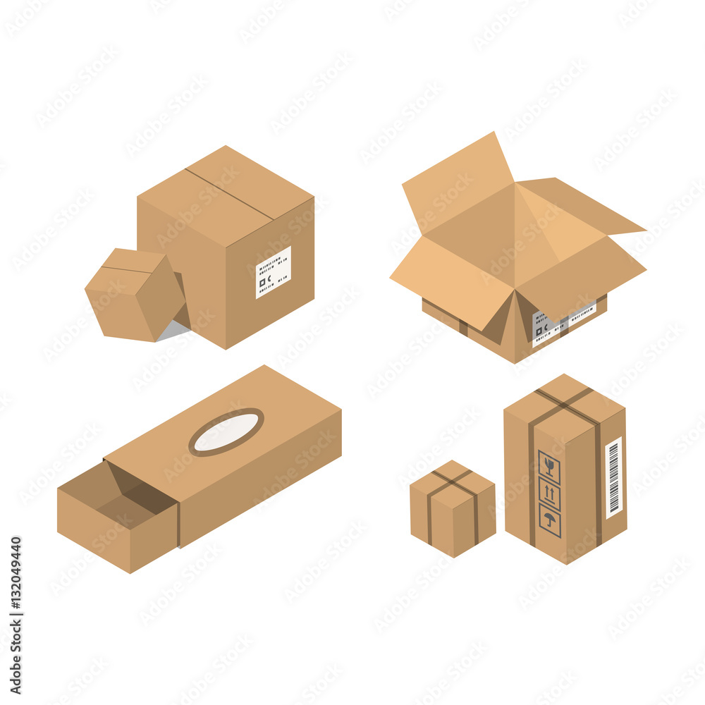 Move service box vector illustration Move service box vector illustration