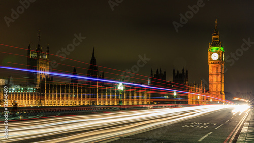 Big Ben and Westminster bridge at London