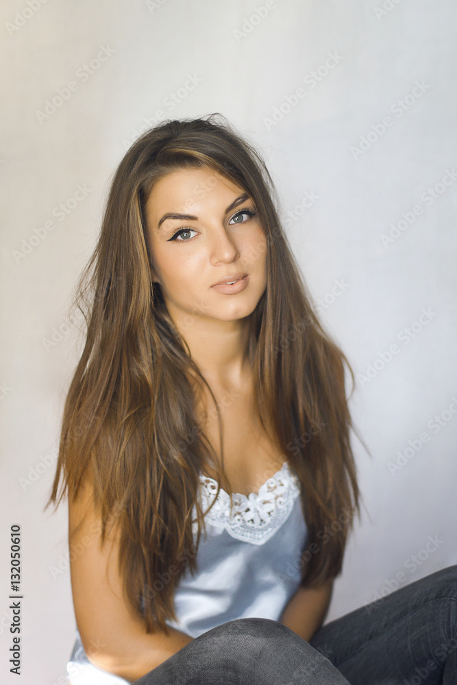beautiful girl with long hair, she looking sexy beautiful girl with long hair, she looking sexy