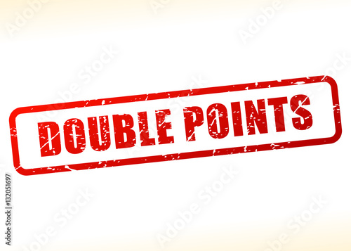 double points text buffered