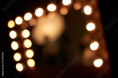 Fototapeta lighting blur in dressing room