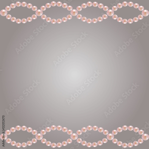 Pink pearl border background