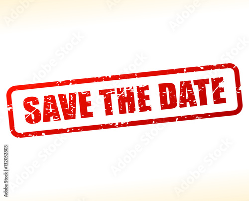 save the date text buffered