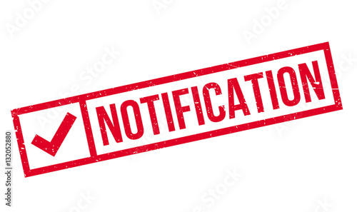 Quadro su tela Notification rubber stamp