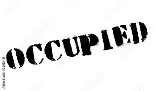 Occupied rubber stamp