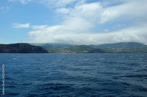 Cidade da Horta vista do mar. Açores, Portugal