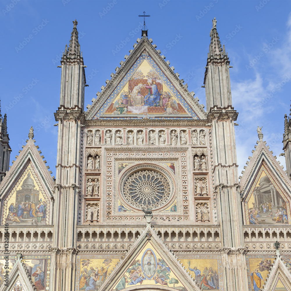 Fototapeta premium orvieto cathedral facade