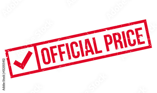 Official Price rubber stamp
