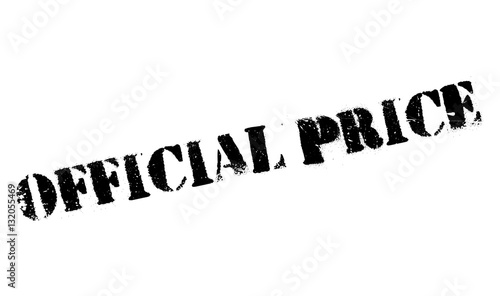 Official Price rubber stamp