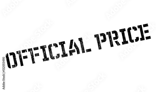 Official Price rubber stamp
